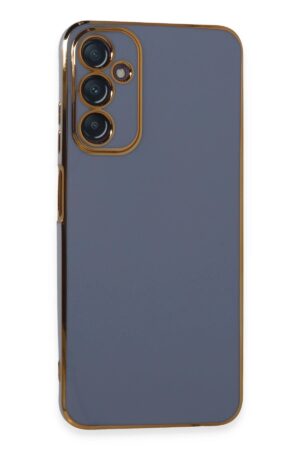 Samsung Galaxy A05S Kılıf Volet Silikon - Mavi-(5796)