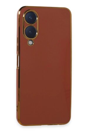 Vivo Y17S Kılıf Volet Silikon - Kırmızı-(5796)