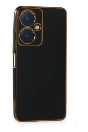 Vivo Y27 Kılıf Volet Silikon - Siyah-(5796)