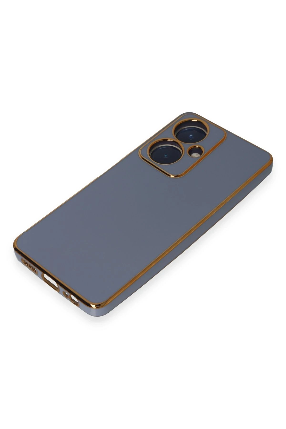 Vivo Y27 Kılıf Volet Silikon - Mavi-(5796) - Görsel 4