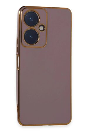 Vivo Y27 Kılıf Volet Silikon - Mor-(5796)