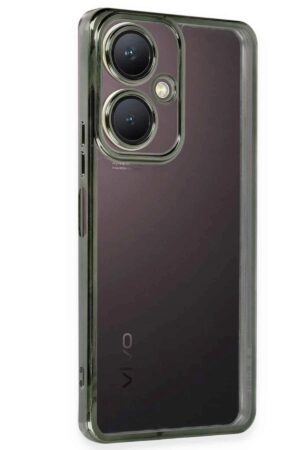 Vivo Y27 Kılıf Lensli Silikon - Yeşil-(5796)