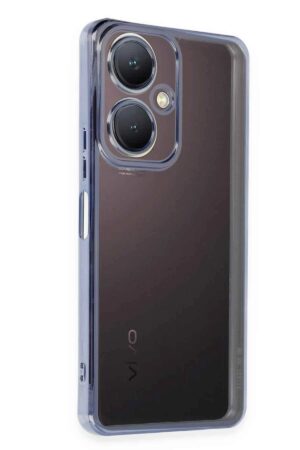 Vivo Y27 Kılıf Lensli Silikon - Açık Mavi-(5796)