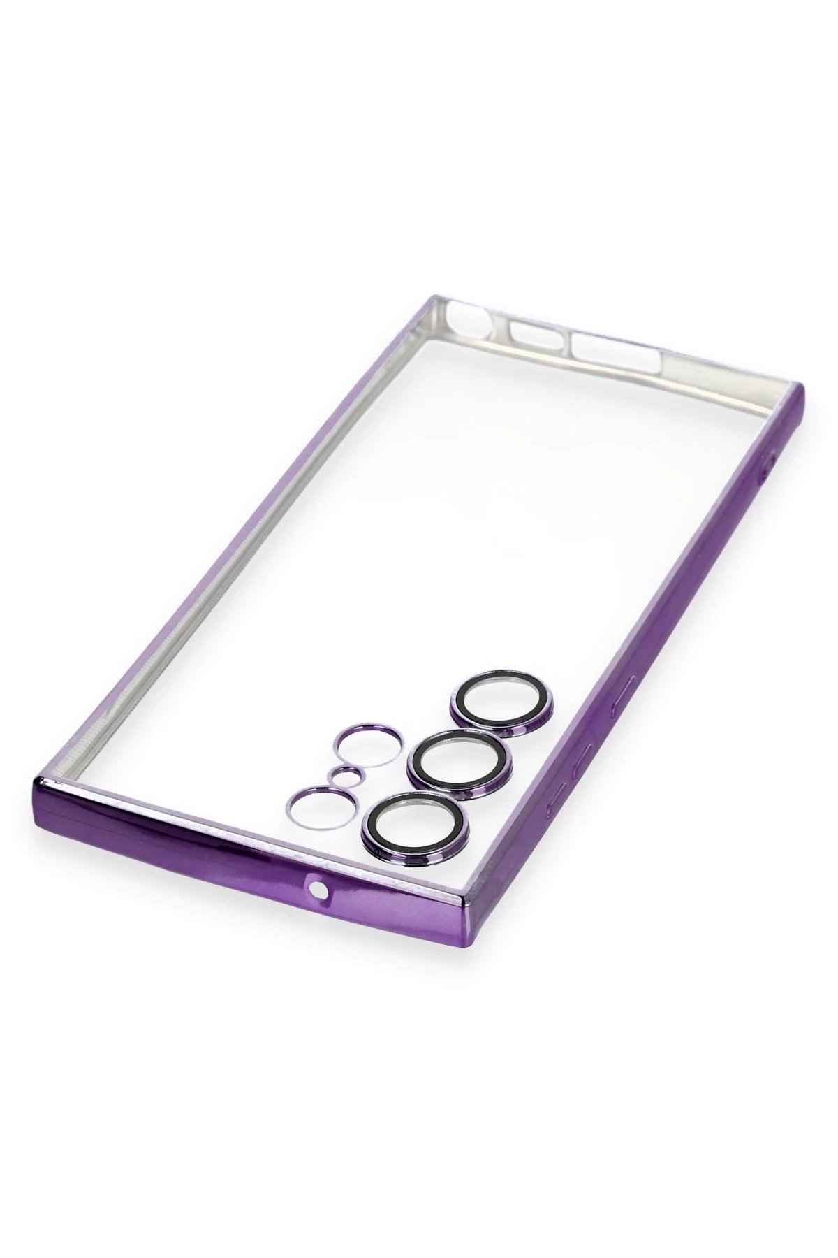 Samsung Galaxy S24 Ultra Kılıf Lensli Silikon - Siyah-(5796) - Görsel 4