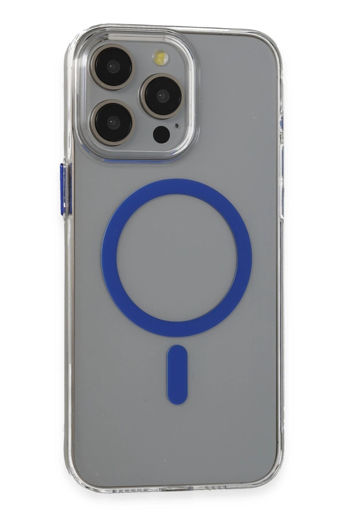 iPhone 15 Pro Max Bubble Magsafe Kapak - Lacivert-(5796)