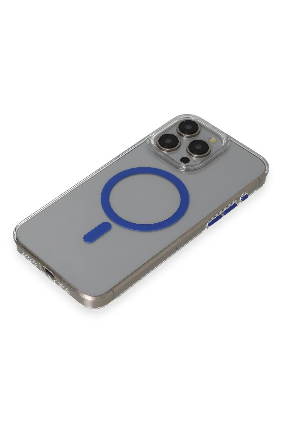 iPhone 15 Pro Max Bubble Magsafe Kapak - Lacivert-(5796) - Görsel 4