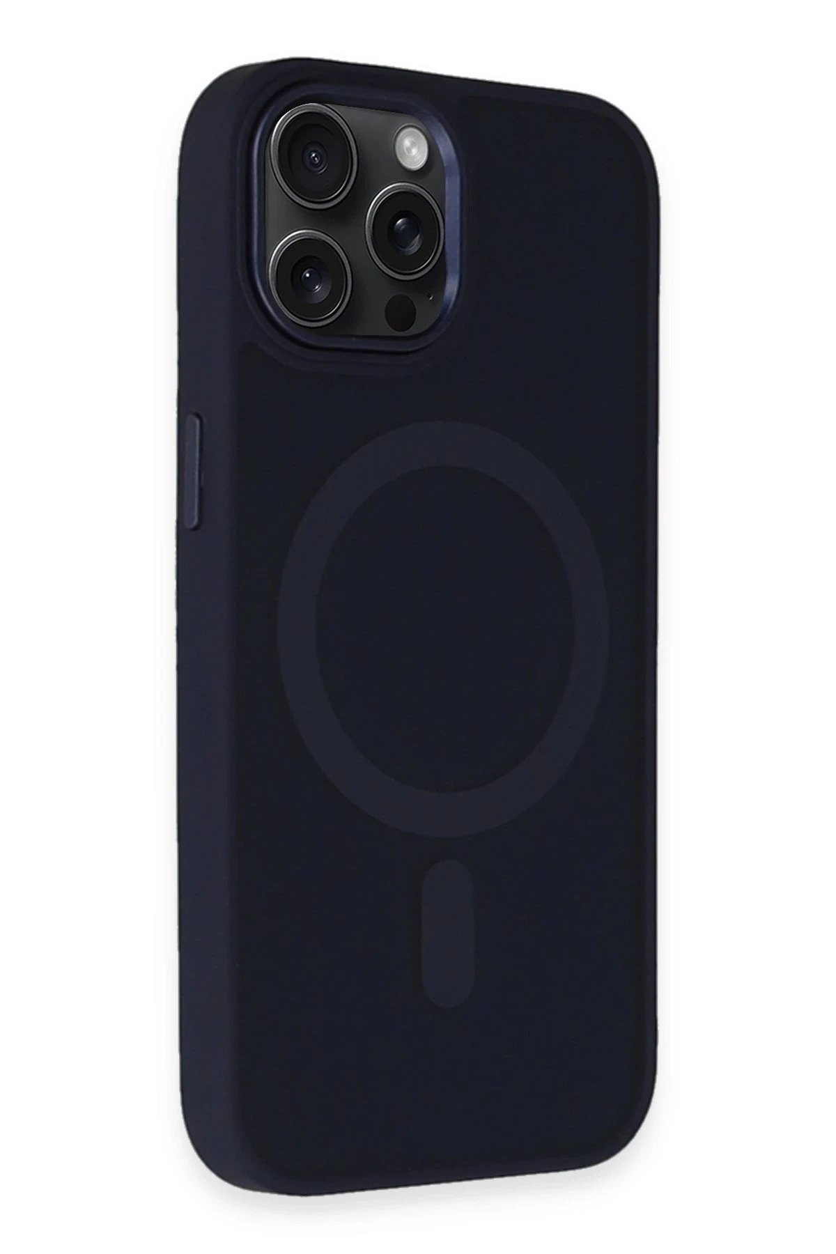 iPhone 15 Pro Kılıf Oslo Magsafe Kapak - Lacivert-(5796) - Görsel 2