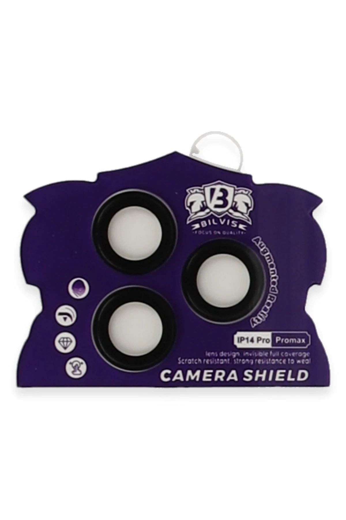 iPhone 14 Pro Max Bilvis Titan Kamera Lens - Siyah-(5796) - Görsel 2