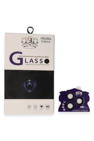 iPhone 14 Pro Max Bilvis Titan Kamera Lens - Derin Mor-(5796)