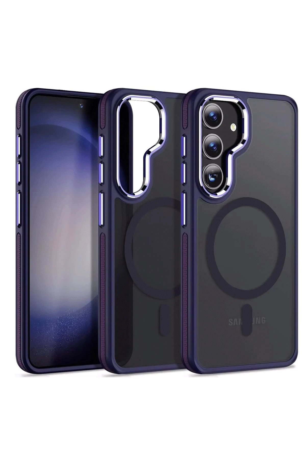 Samsung Galaxy S24 Winner Magsafe Kapak - Derin Mor-(5796)