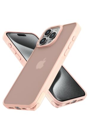 iPhone 14 Pro Kılıf Elegant Kapak - Pudra-(5796)