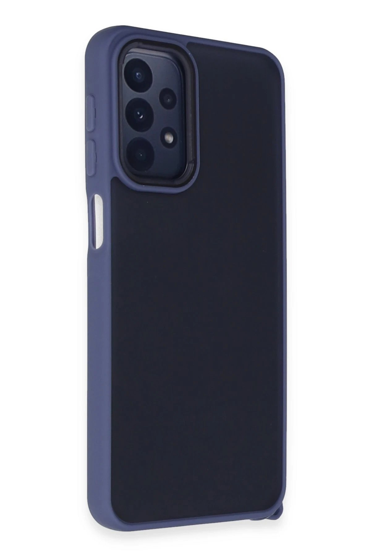 Samsung Galaxy A23 4G Kılıf Elegant Kapak - Açık Mavi-(5796)