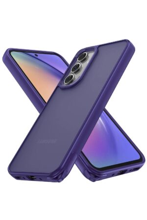 Samsung Galaxy A14 4G Kılıf Elegant Kapak - Derin Mor-(5796)