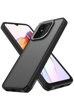 Xiaomi Redmi 12C Kılıf Elegant Kapak - Siyah-(5796)
