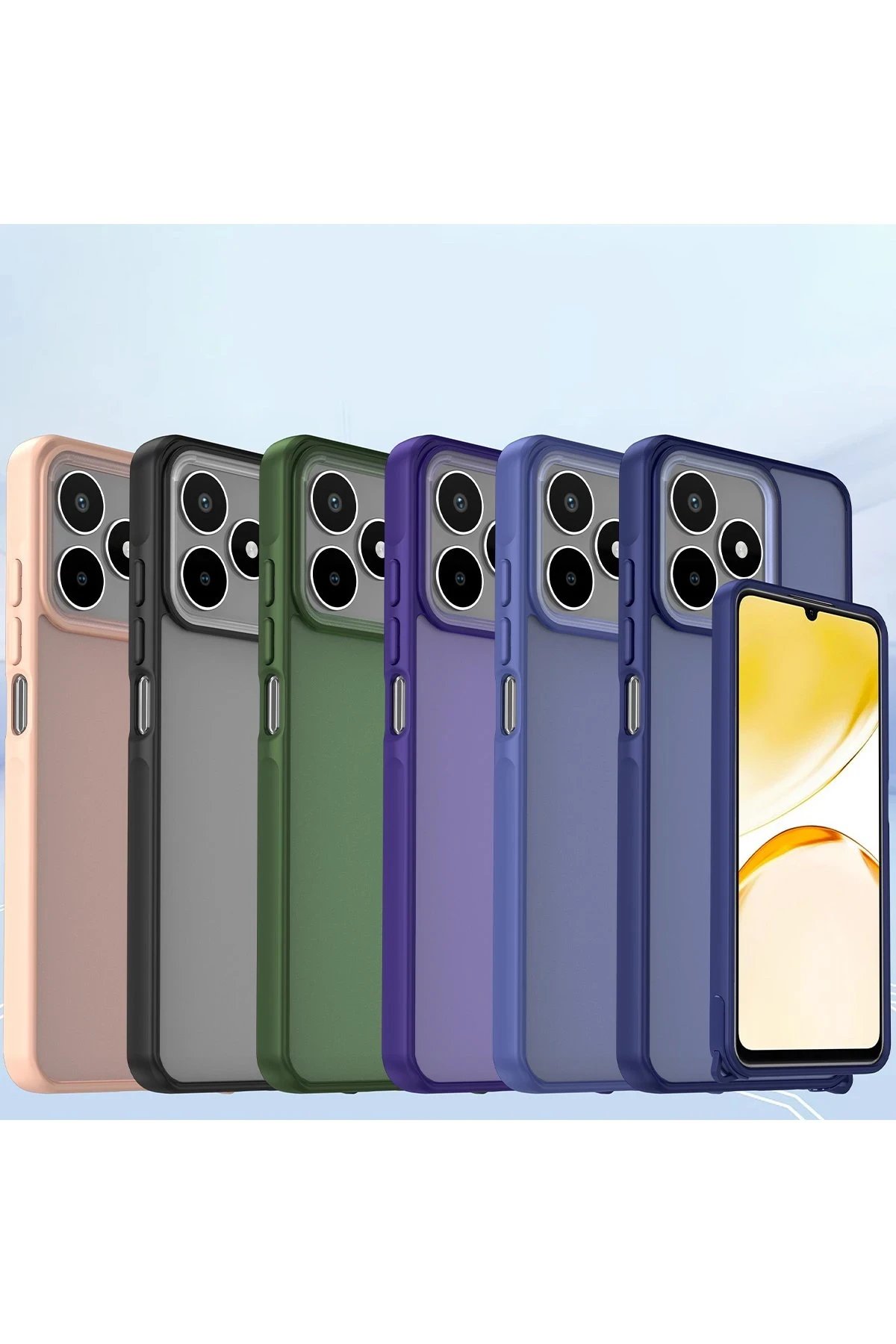 Realme C53 Kılıf Elegant Kapak - Derin Mor-(5796) - Görsel 4