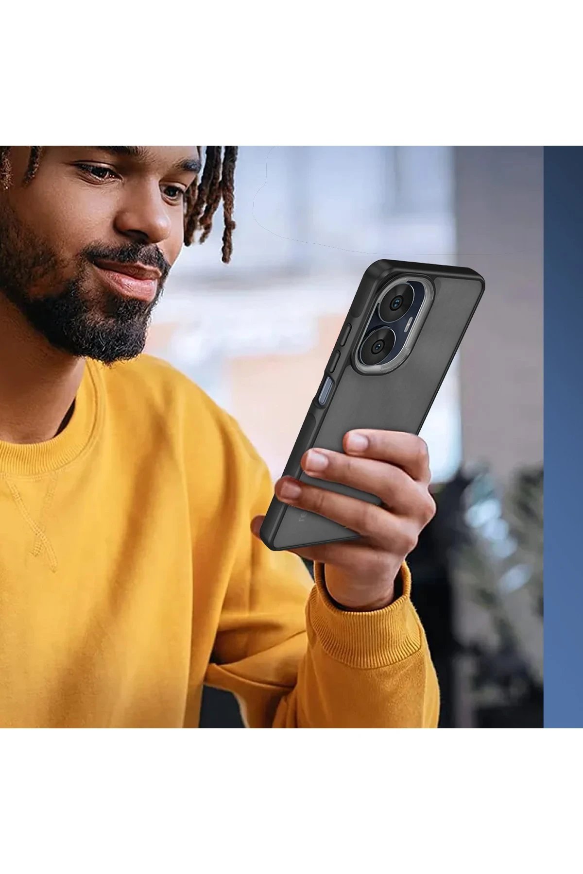 Realme C55 Kılıf Elegant Kapak - Pudra-(5796) - Görsel 3