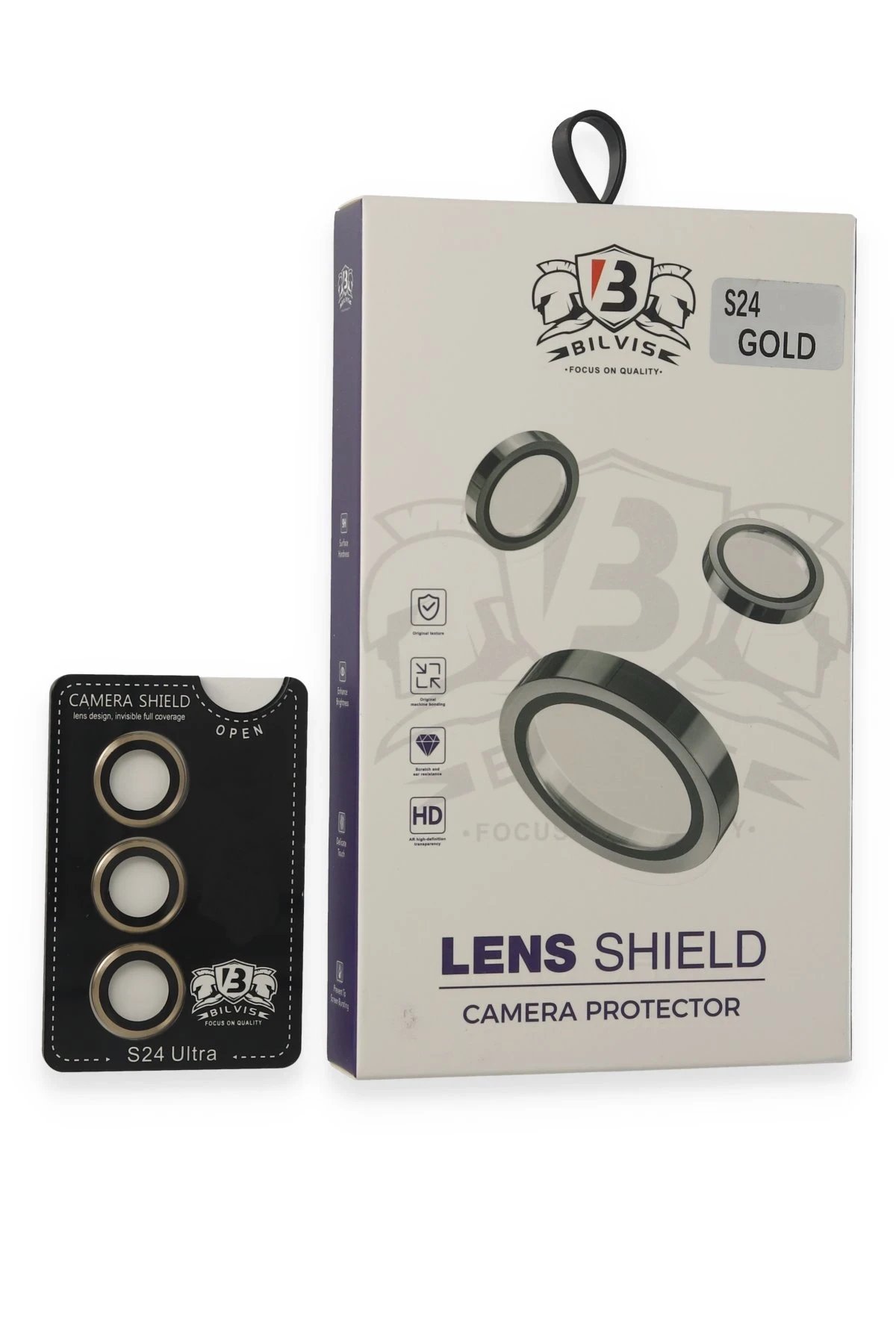 Samsung Galaxy S24 Bilvis Titan Kamera Lens - Gold-(5796)