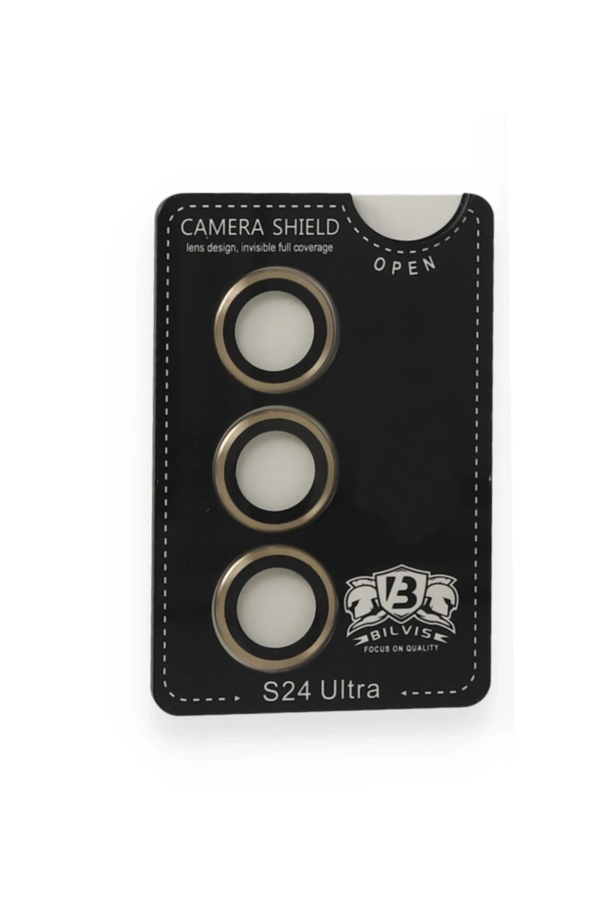 Samsung Galaxy S24 Bilvis Titan Kamera Lens - Gold-(5796) - Görsel 2