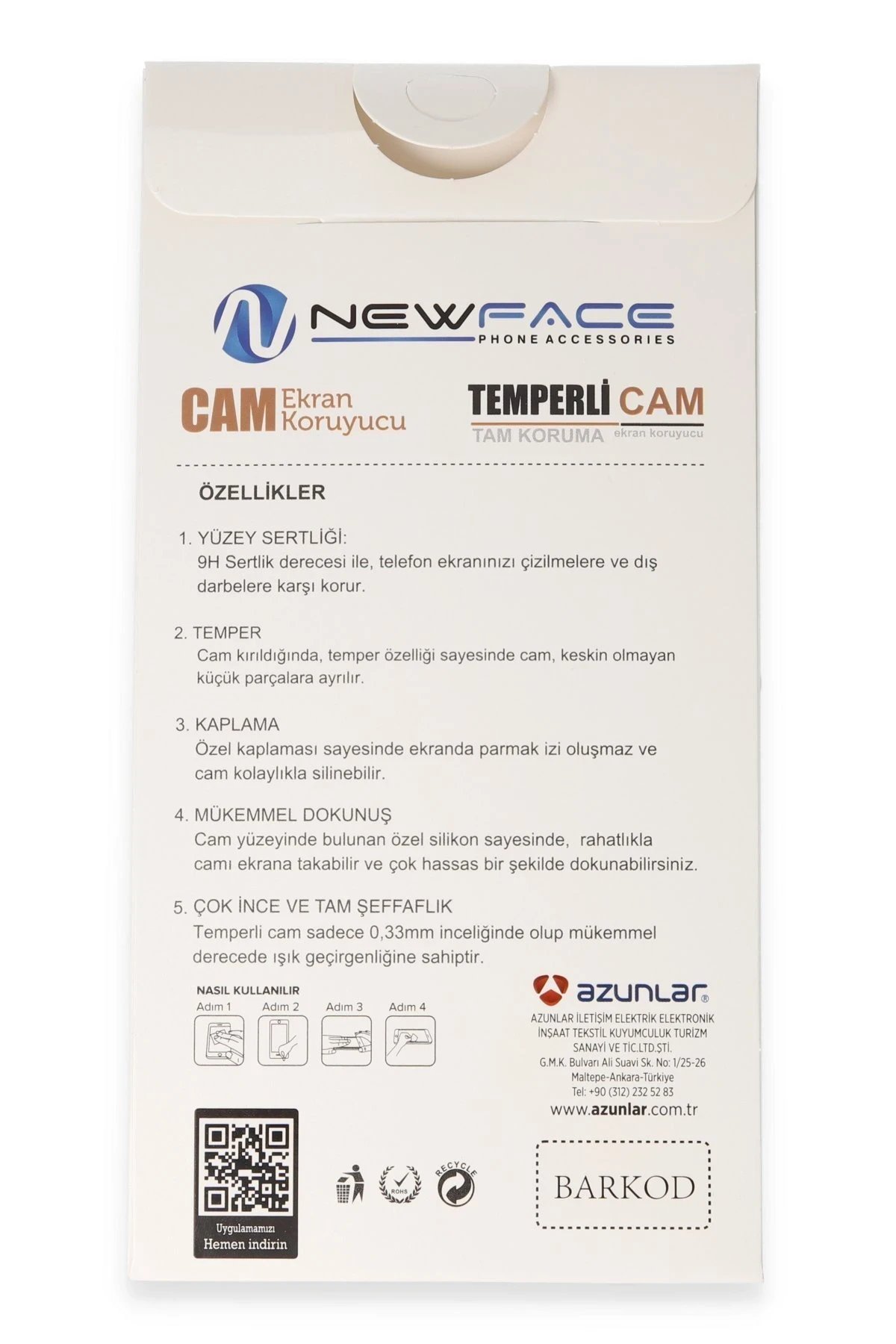 Samsung Galaxy A05 3D Antistatik Hayalet Cam Ekran Koruyucu-(5796) - Görsel 4