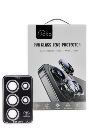 Samsung Galaxy S24 Ultra PVD Metal Kamera Lens - Pembe-(5796)