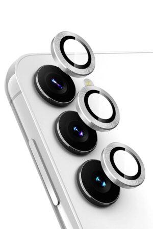 Samsung Galaxy A34 5G Valdez Metal Kamera Lens - Gümüş-(5796)