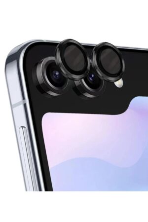 Samsung Galaxy Z Flip 5 Valdez Metal Kamera Lens - Siyah-(5796)