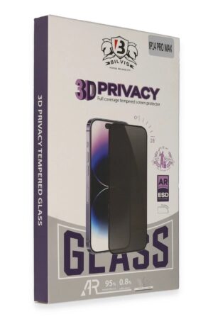 iPhone 15 Pro Max Bilvis 3D Hayalet Cam Ekran Koruyucu-(5796)