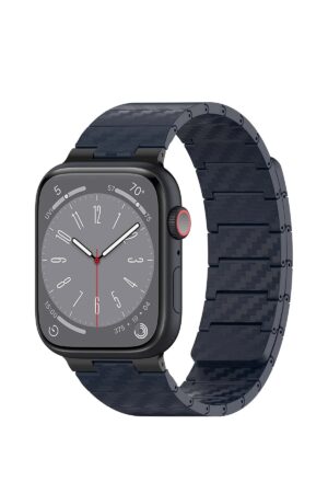 Watch 45mm Carbon Steel Kordon - Lacivert-(5796)