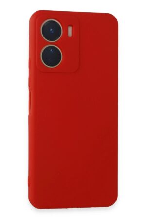Vivo Y16 Kılıf First Silikon - Kırmızı-(5796)
