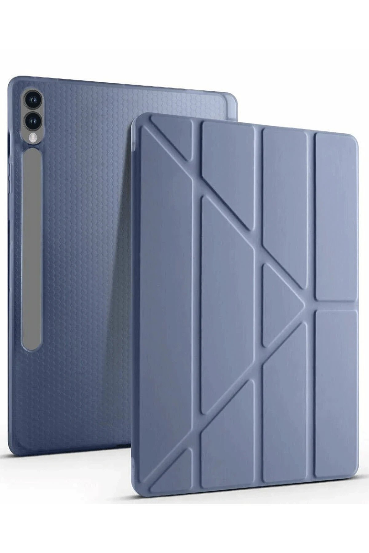 Samsung Galaxy X510 Tab S9 FE 11 Kılıf Kalemlikli Mars Tablet Kılıfı - Lila-(5796)