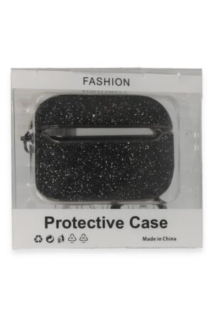 Airpods 3 (3.nesil) Spell Simli Kılıf - Siyah-(5796)