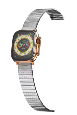 Apple Watch 38mm Made Metal Kordon - Gümüş-(5796)
