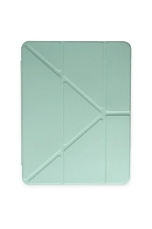 iPad Pro 12.9 (2021) Kılıf Kalemlikli Mars Tablet Kılıfı - Açık Yeşil-(5796)