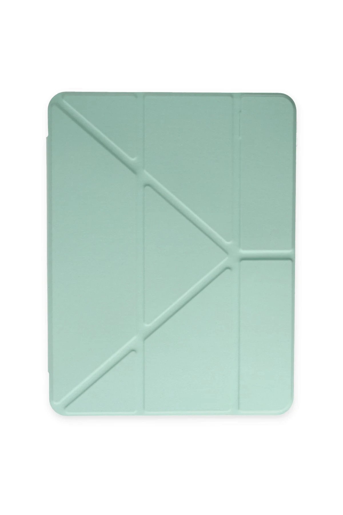 iPad Pro 12.9 (2021) Kılıf Kalemlikli Mars Tablet Kılıfı - Açık Yeşil-(5796)
