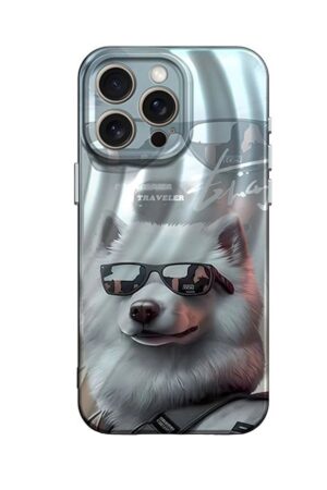 iPhone 13 Pro Kılıf Crew Desenli Kapak - Köpek-(5796)