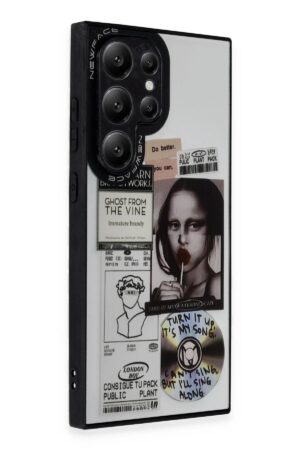 Samsung Galaxy S23 Ultra Kılıf Mirror Desenli Kapak - Mirror - 2-(5796)