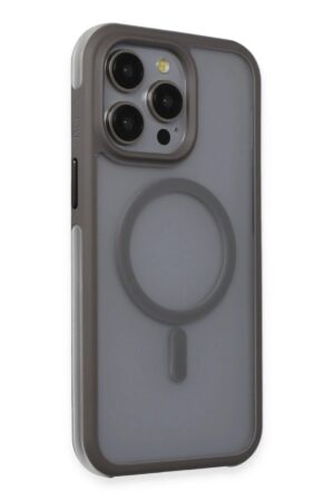 iPhone 15 Pro Toras Airbag Magsafe Kapak - Titan Gri-(5796)