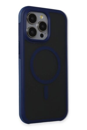 iPhone 15 Pro Toras Airbag Magsafe Kapak - Lacivert-(5796)
