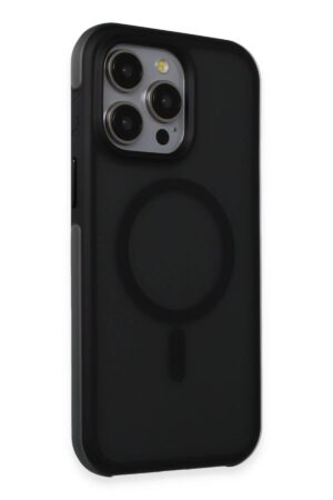iPhone 15 Pro Max Toras Airbag Magsafe Kapak - Siyah-(5796)