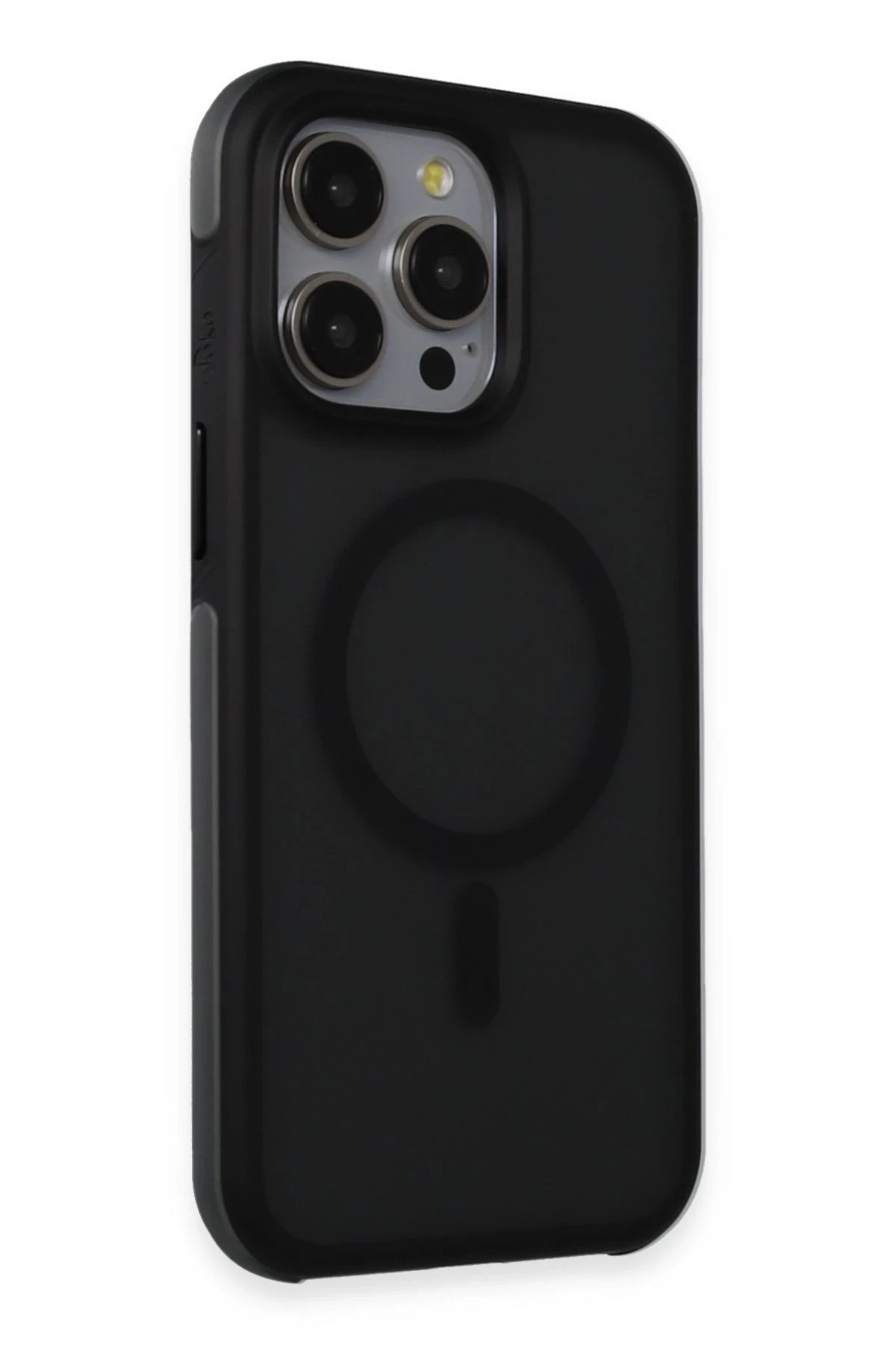 iPhone 15 Pro Max Toras Airbag Magsafe Kapak - Siyah-(5796)