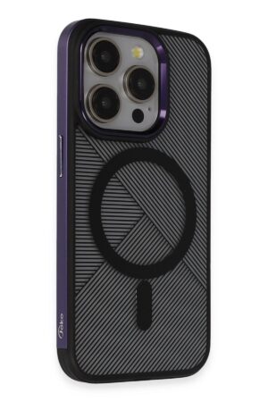 iPhone 14 Pro Vito Magsafe Kapak - Derin Mor-(5796)