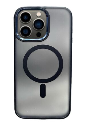 iPhone 14 Pro Solid Magsafe Kapak - Lacivert-(5796)