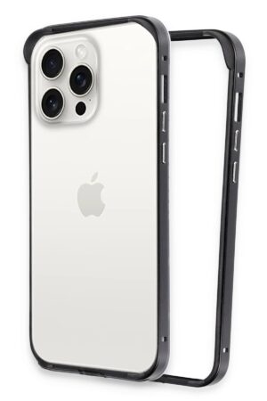 iPhone 14 Pro Land Bumper Koruma Kapak - Siyah-(5796)