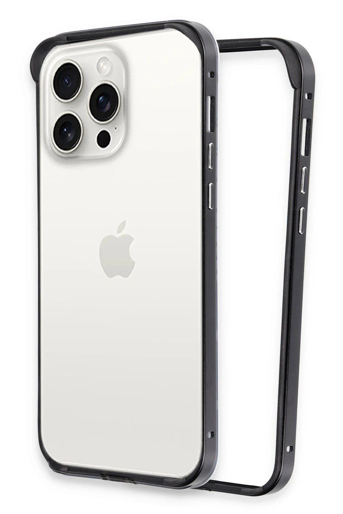 iPhone 14 Pro Land Bumper Koruma Kapak - Siyah-(5796)