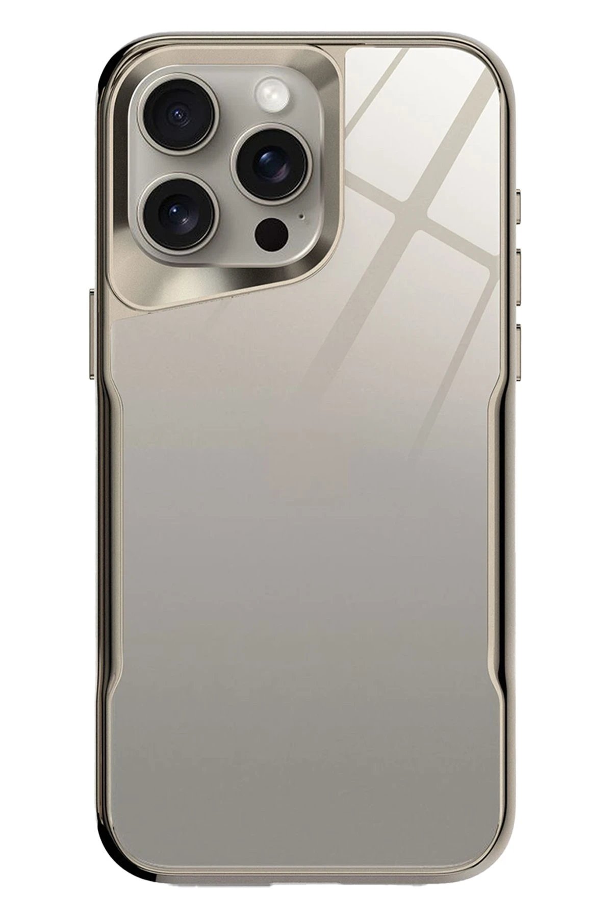 iPhone 14 Pro Craft Kapak - Titan Gri-(5796)