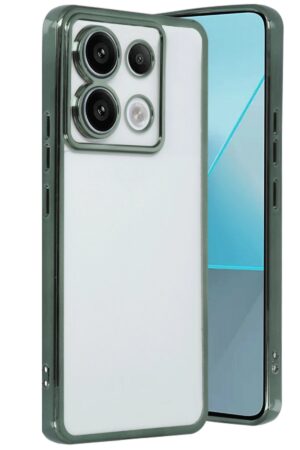 Xiaomi Poco X6 Kılıf Lensli Silikon - Yeşil-(5796)