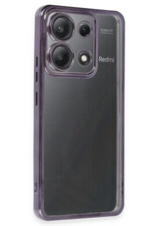 Xiaomi Poco X6 Kılıf Lensli Silikon - Mor-(5796)