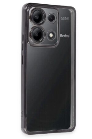 Xiaomi Poco X6 Pro Kılıf Lensli Silikon - Siyah-(5796)