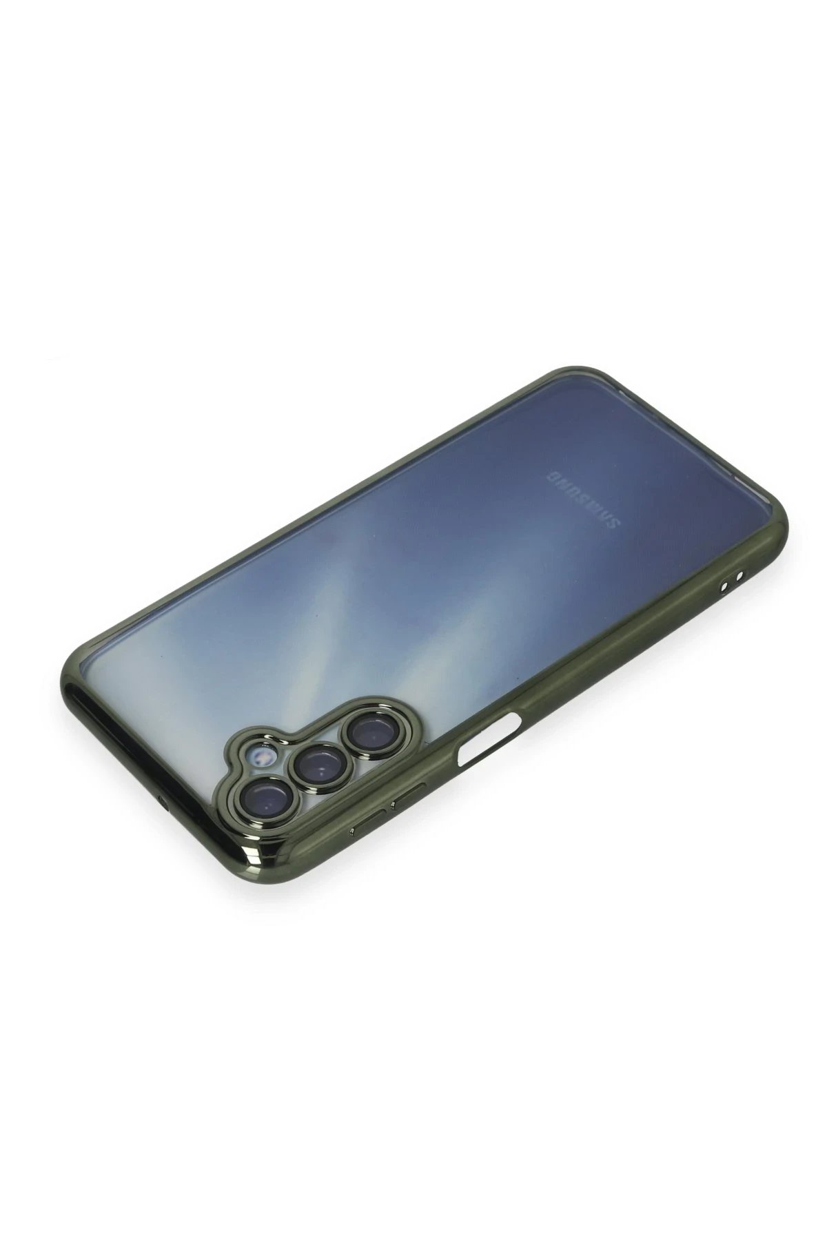 Samsung Galaxy A35 5G Kılıf Lensli Silikon - Yeşil-(5796) - Görsel 3