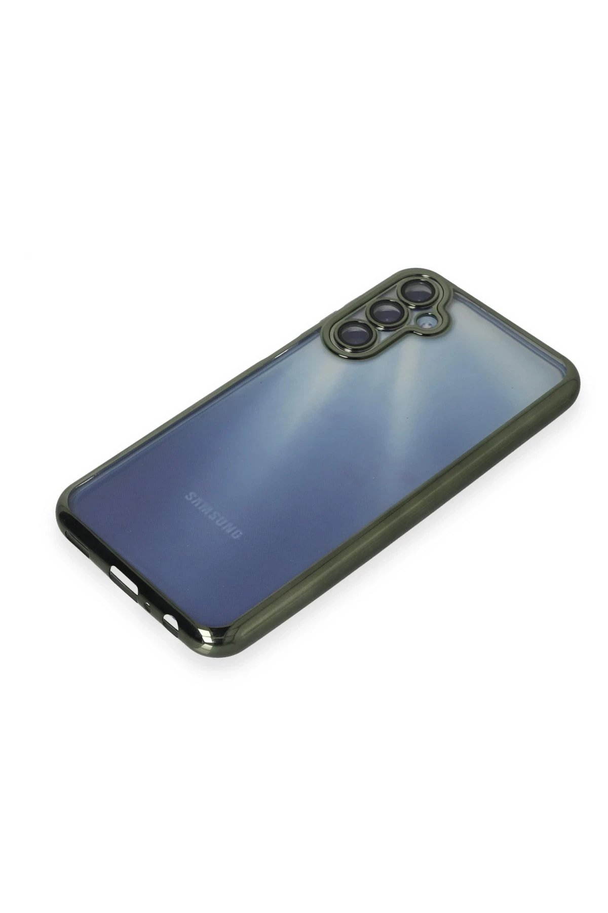 Samsung Galaxy A35 5G Kılıf Lensli Silikon - Yeşil-(5796) - Görsel 4